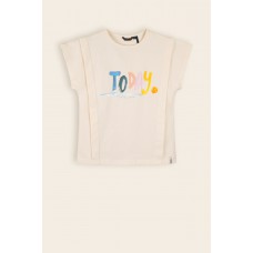 Nono Kiam T-Shirt with Today print Pearled Ivory